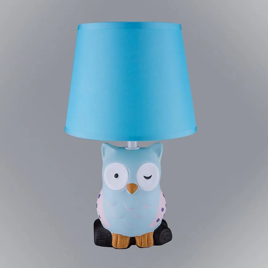 Nočná lampa sova modrá VO2165 LB1