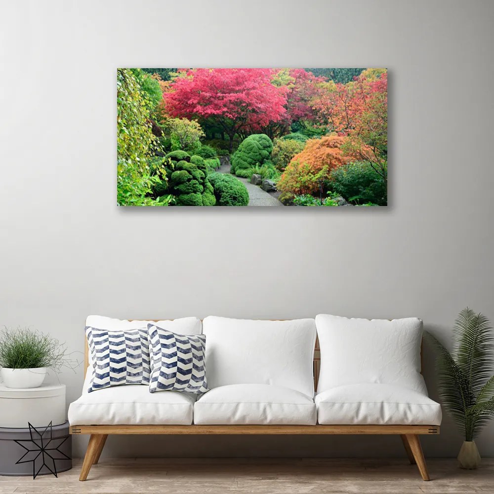 Obraz na plátne Záhrada kvetina strom príroda 120x60 cm