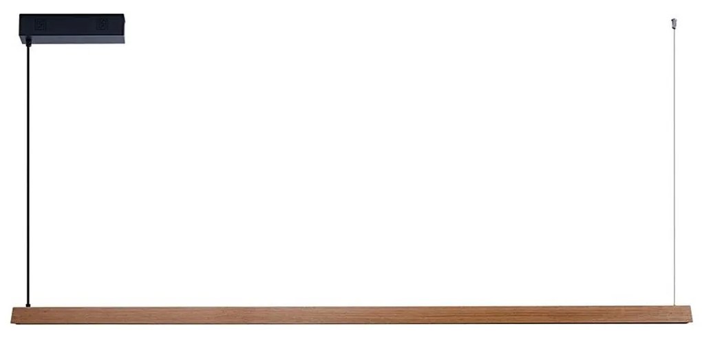 Immax NEO 07305L - LED stmievateľný luster na lankách MADEIRA 44W/230V Wi-Fi Tuya 202 cm dub