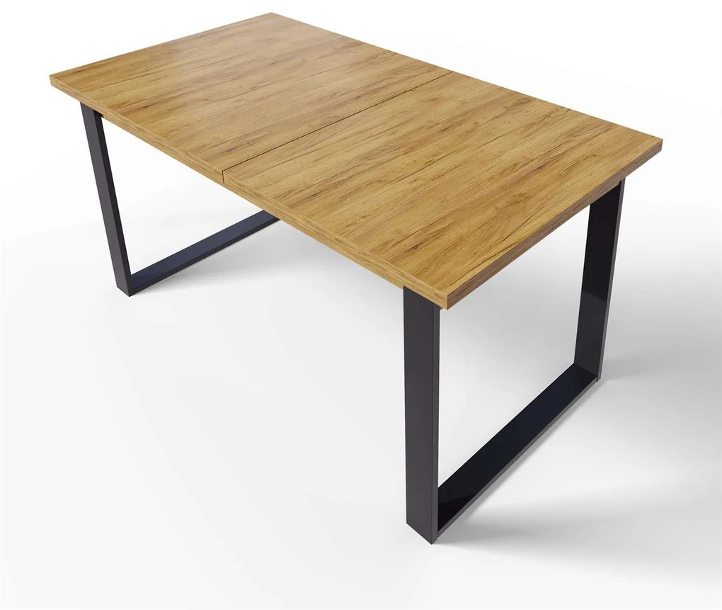 Rozkladací jedálenský stôl GRANDE 150 - 190 x 80 cm Kraft zlatý