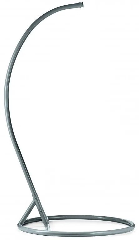 Sivé závesné kreslo KOLUMBIA so stojanom