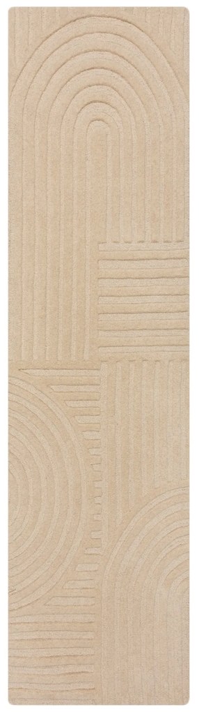 Behúň Solace Zen Garden Natural, 60x230, béžová, chodba / predsieň, Flair Rugs
