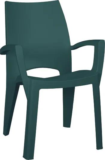 ALLIBERT SPRING záhradná stolička, 59 x 67 x 88 cm, tmavo zelená 17186172