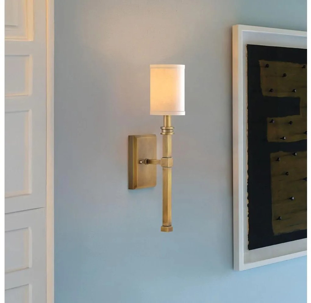 Hinkley HK-MOORE-WB1-HB - Nástenné svietidlo MOORE 1xE14/40W/230V zlaté