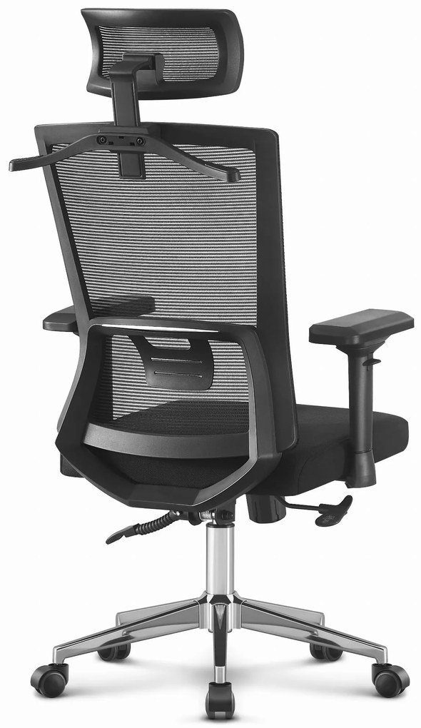 Hells Ergonomická otočná kancelárska stolička Hell's Chair HC- 1027 Black FABRIC