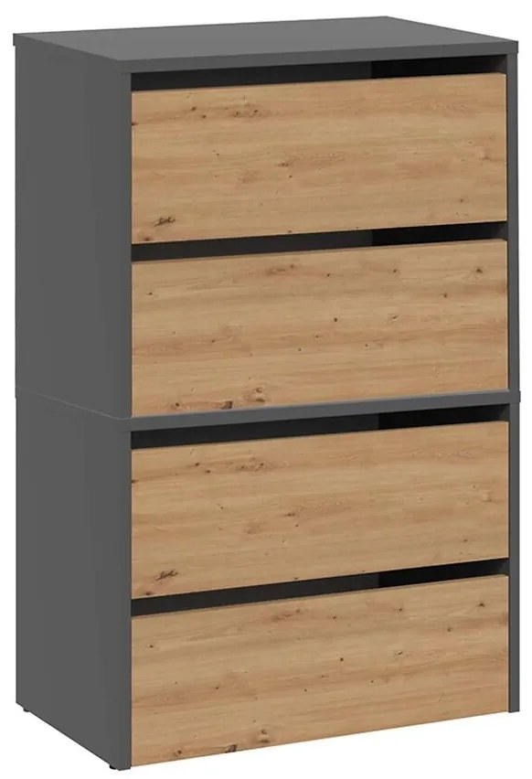 Skrinka na topánky Modo X2 Antracit/Artisan