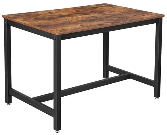 Jedálenský stôl Paige 120x75x75 cm (hnedá)