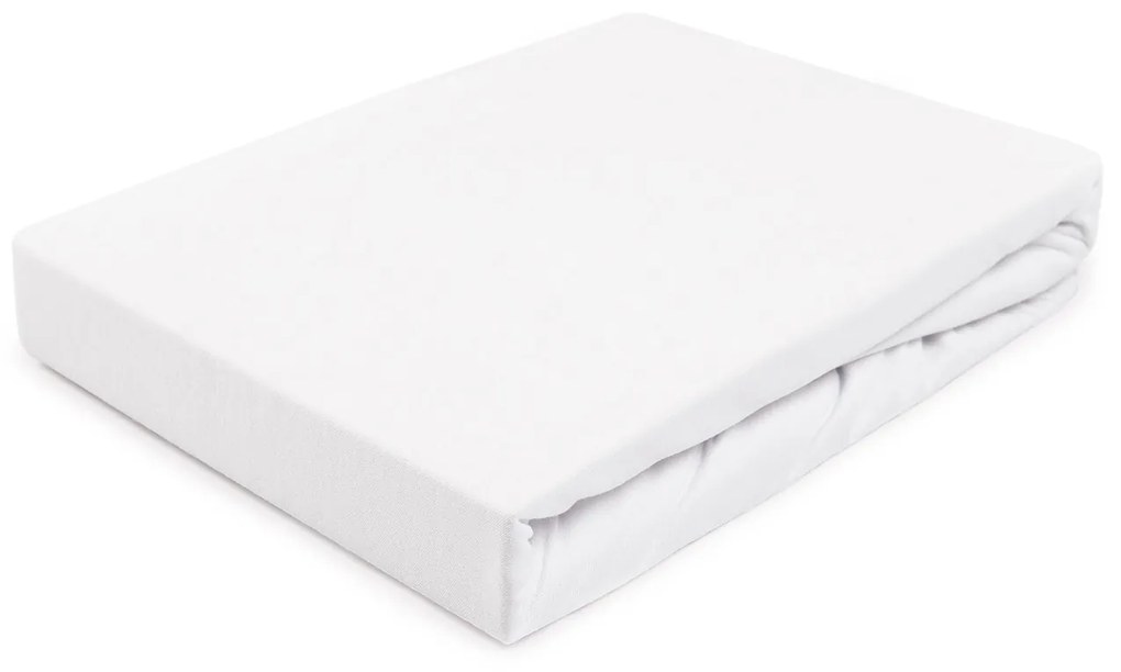 JERSEY PRESTIERADLO PREMIUM 200X220 CM BIELE