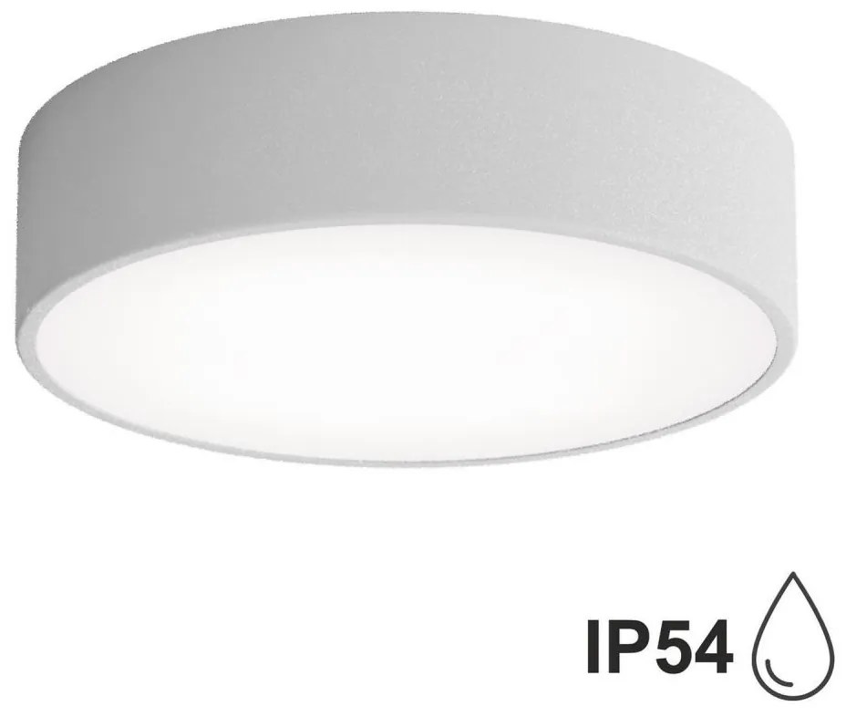 Temar Kúpeľňové stropné svietidlo CLEO 2xE27/24W/230V pr. 30 cm šedá IP54 5907623619846