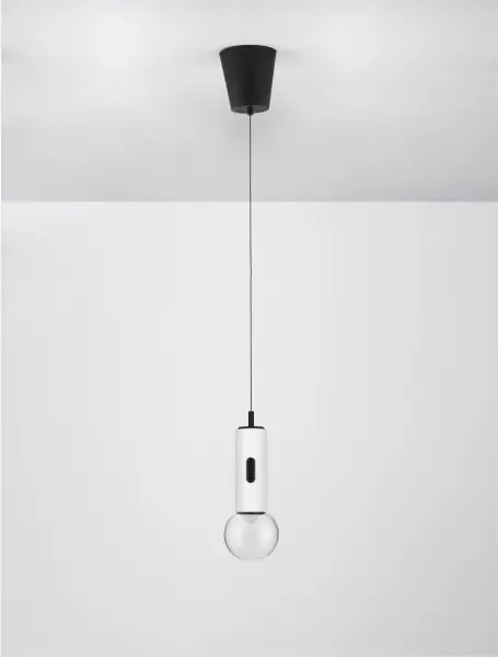 LED stmievateľný biely moderný luster Chronos