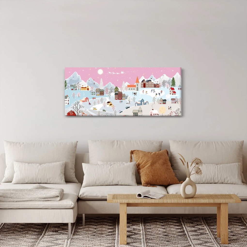 Obraz - Čarovná zima (120x50 cm)