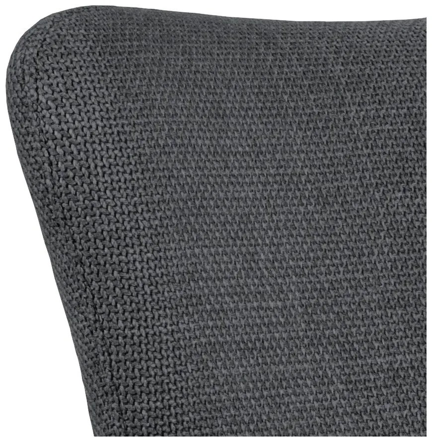 Tmavosivé čalúnené jedálenské kreslá v súprave s podrúčkami 2 ks Laura – Actona