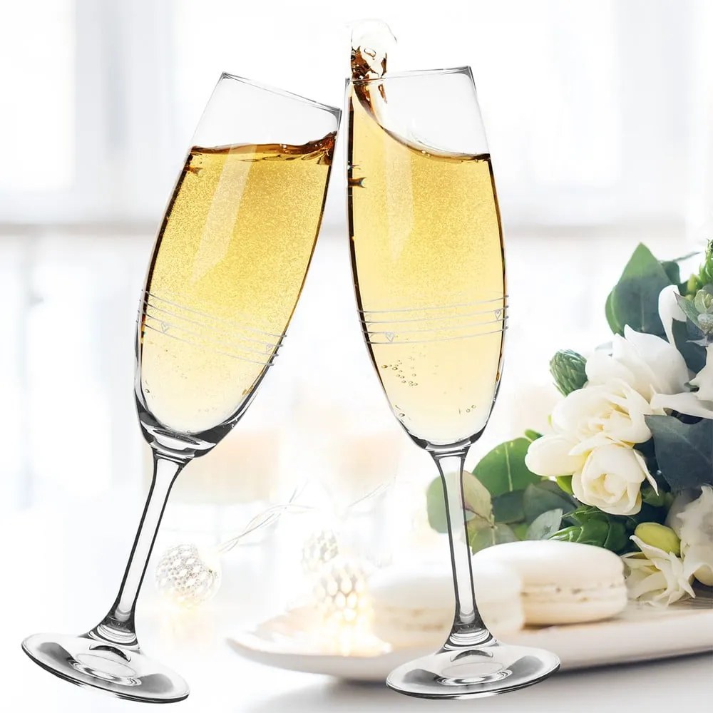 Poháre na sekt v súprave 2 ks 220 ml – Orion