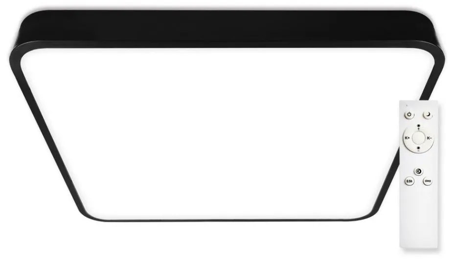 Top Light - LED Stmievateľné stropné svietidlo LED/60W/230V hranatý čierna + DO
