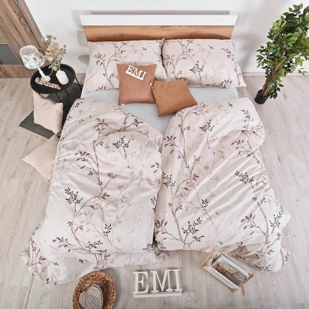 Obliečky bavlnené Zidon EMI: Štandardný set jednolôžko obsahuje 1x 140x200 + 1x 70x90