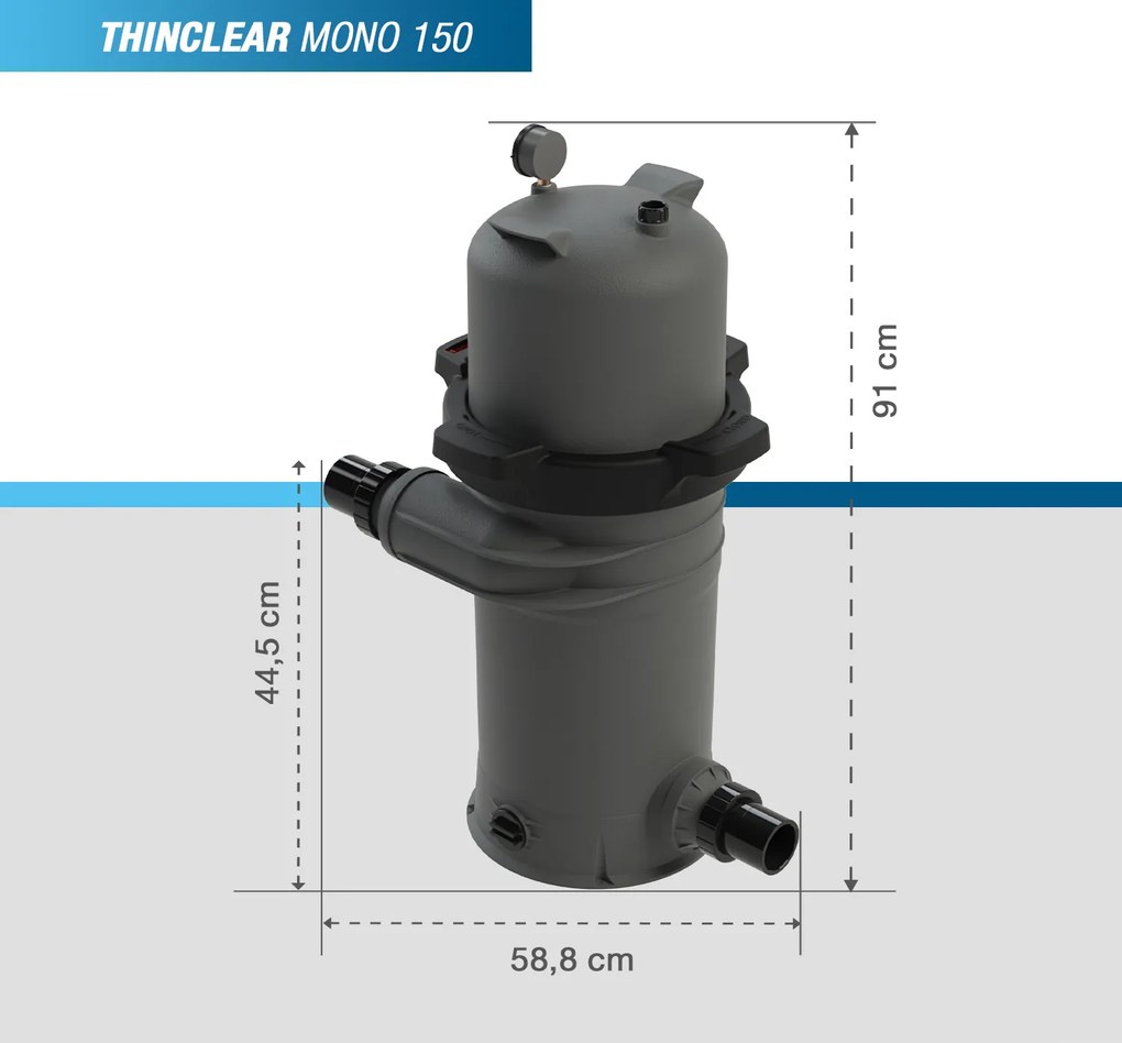 Poolstar Kartušová filtrácia Poolex ThinClear MONO 150