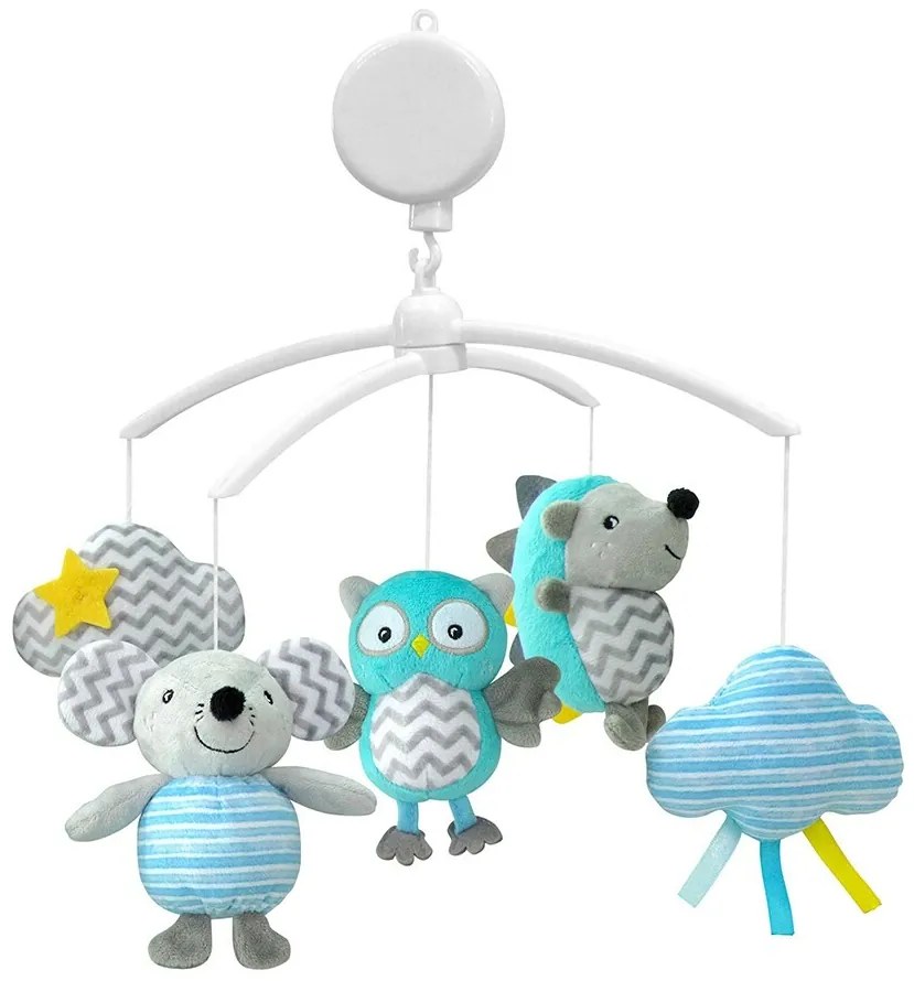 Kolotoč Baby Mix Ježko, myš a sova, priemer 35 cm