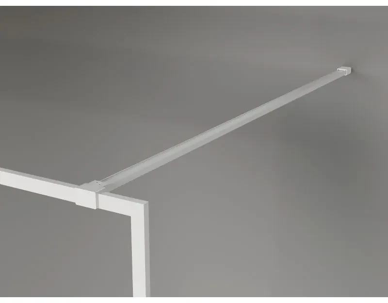 Mexen Kioto-F, sprchová zástena s rámom 95 x 202 cm, 8 mm číre sklo, biely profil, 800-095-104-20-00