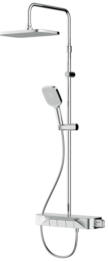 Sprchový systém AM.PM Func F07FA200 s termostatickou poličkovou batériou, chróm