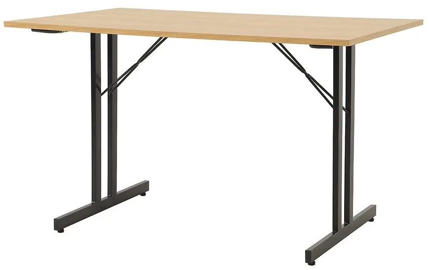 Skladací stôl Marius 9573 180 Cm prírodná/čierna