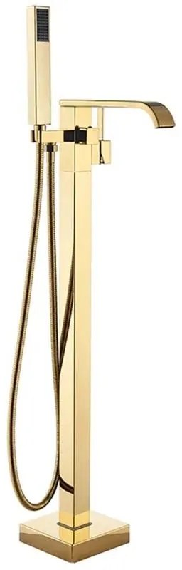 Voľne stojaca vaňová batéria Rea Carat zlatá