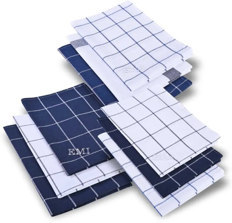 Utierky na riad Dinner modré Mix 3 ks EMI