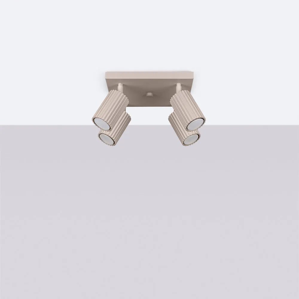 Taupe kovové bodové svietidlo ø 6,5 cm Gleam – Sollux