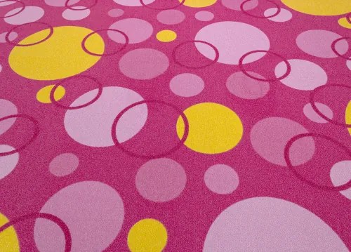 Koberce Breno Metrážny koberec EXPO NEW 65, šíře role 400 cm, ružová, viacfarebná