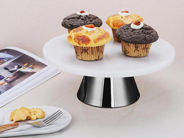 Echtwerk Mramorový servírovací tanier (čierna, Ø 22 cm) (100343357)