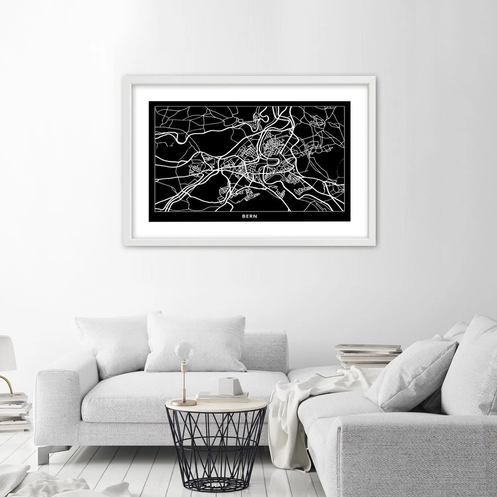 Gario Plagát Plán mesta Brno Farba rámu: Bez rámu, Rozmery: 90 x 60 cm