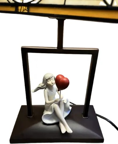 Dizajn lampa Tiffany štýl svietidlo DECOLAMP SISSI 45*Ø28*16