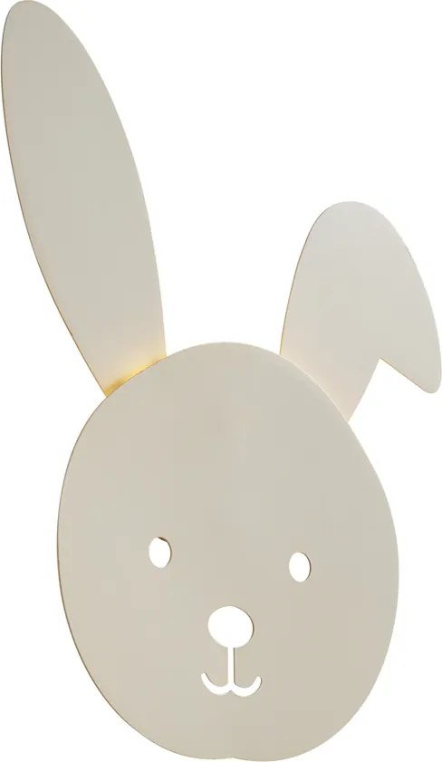 Detská nástenná lampa béžová vrátane LED 3-stupňovo stmievateľná - Benny zajačik