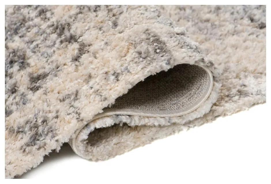 Kusový koberec shaggy Defne sivý 140x200cm