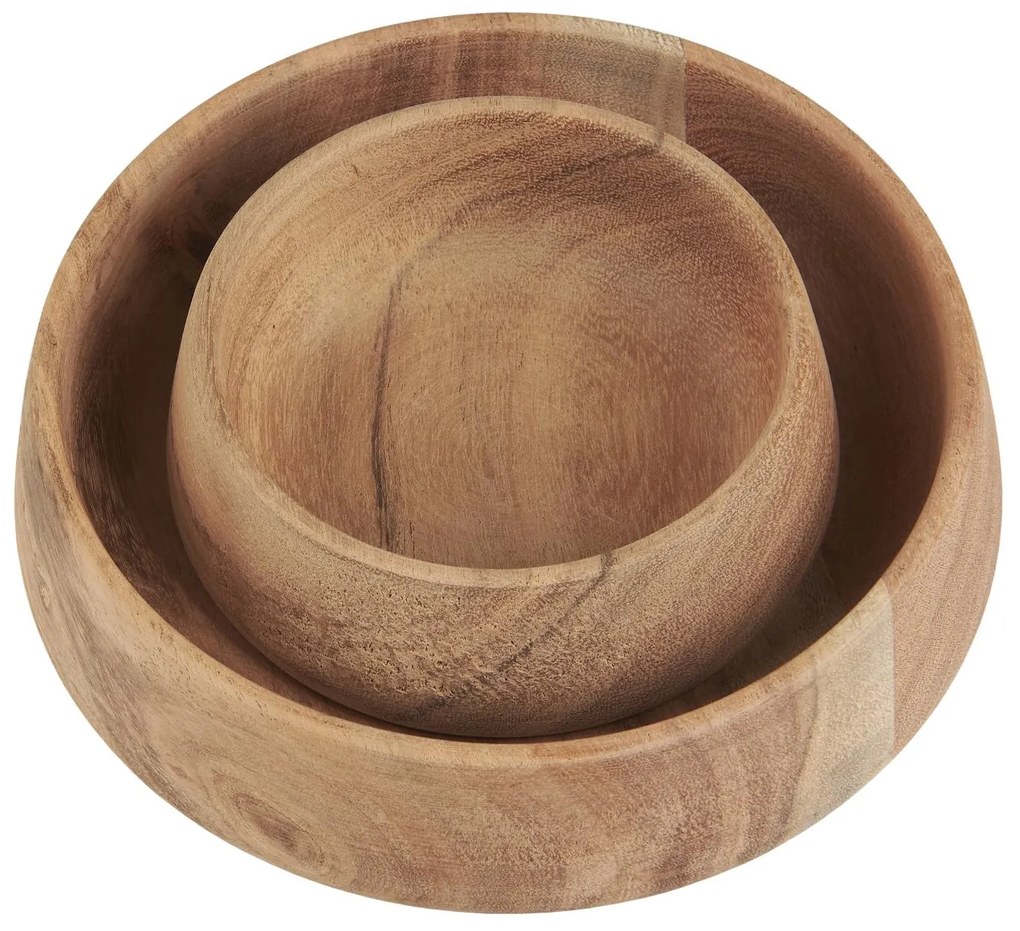 Sada 2 misiek z akáciového dreva ACACIA WOOD
