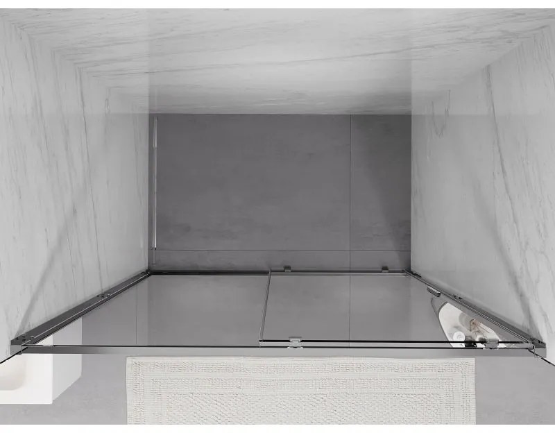 Mexen Exo, posuvné dvere do otvoru 135x200 cm, 6mm číre sklo, chrómový profil, 8151-135-000-01-00