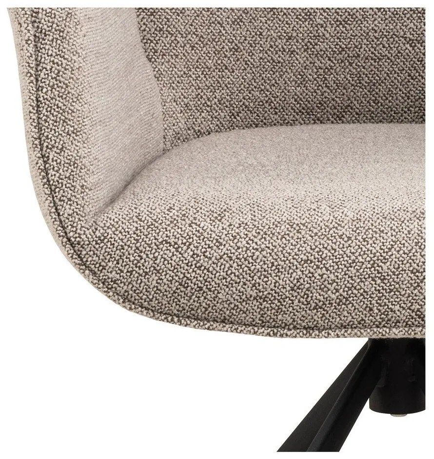 Tmavosivé čalúnené jedálenské kreslo Aura – Actona