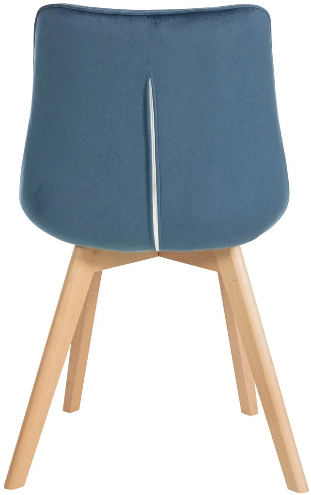 Stolička Brook - zamat - Modrá