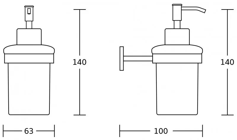 Mexen príslušenstvo, ZOJA dávkovač mydla, zlatá, 70191388-50