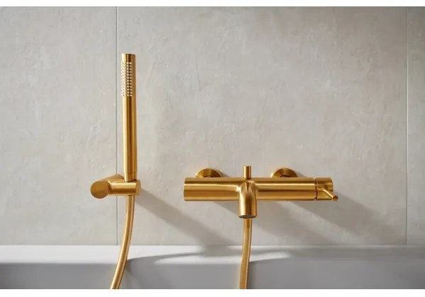 KFA Armatura 5034-520-31 - Vaňová sada s batériou MOZA zlatá