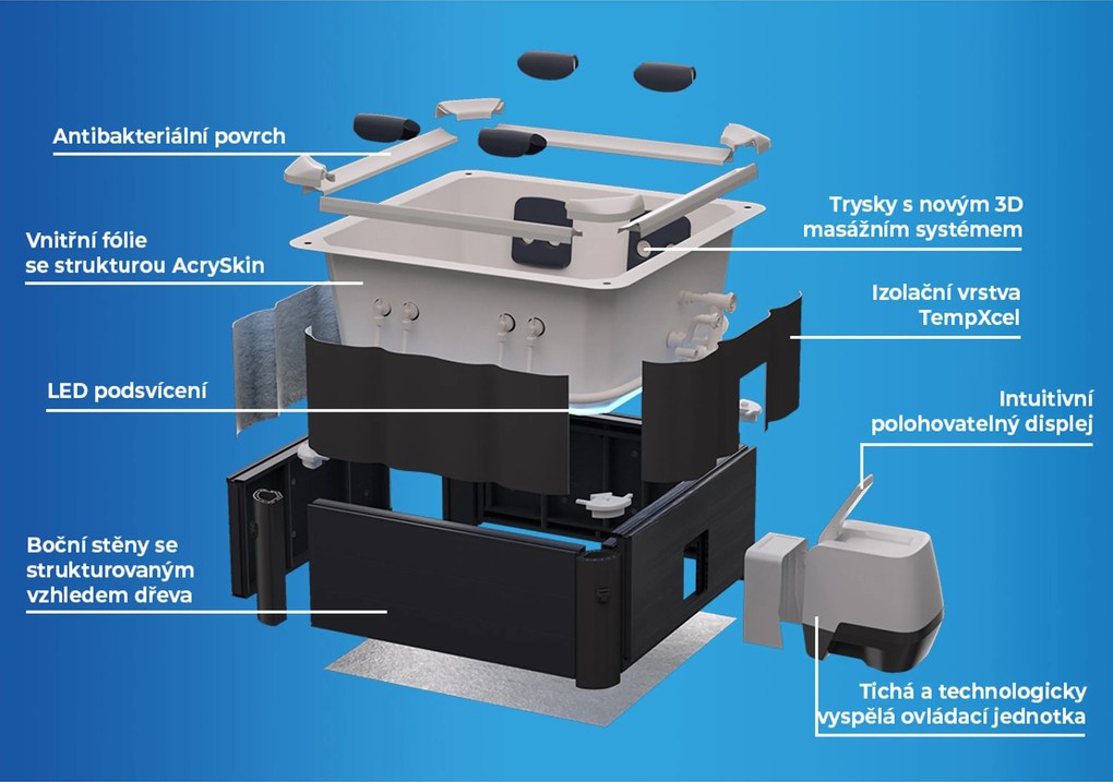 Mspa | Vírivý bazén MSPA Oslo Amber F-AM063W | 11400311