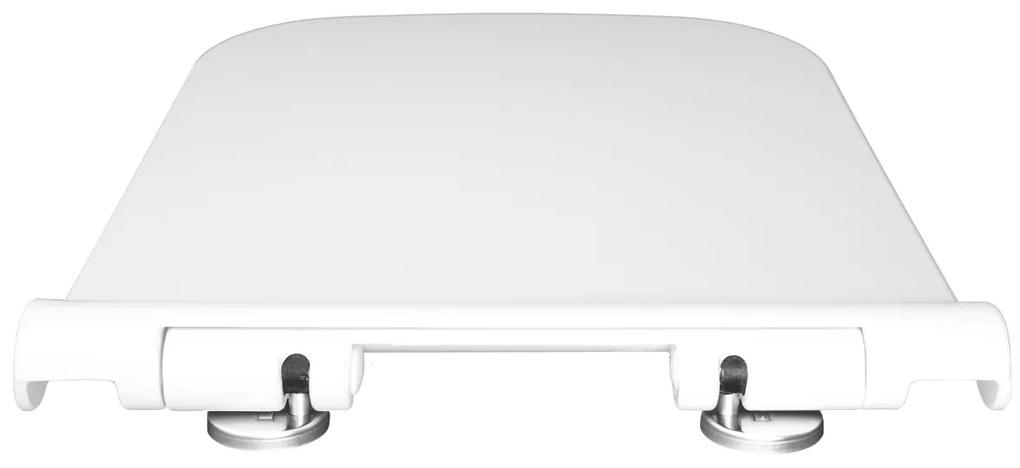 Gamma Viana, toaletné WC sedátko 418(467)x444mm z duroplastu s pomalým zatváraním, biela, ERG-GAM-D6