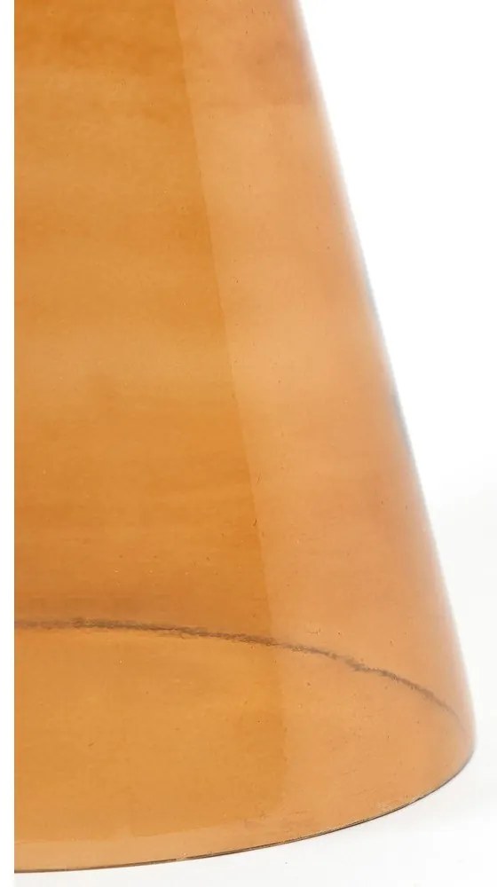 Sklenený okrúhly odkladací stolík ø 37 cm Dakwa – Light &amp; Living