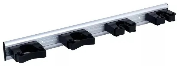 DRŽIAK NA METLY, ZAMETAČE, METLY A MOPY, posuvný, 4 sloty RIM