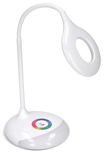 Stolná lampička ZOOM - LED 5W - nastaviteľná farba podsvietenia - s integrovanou batériou - biela