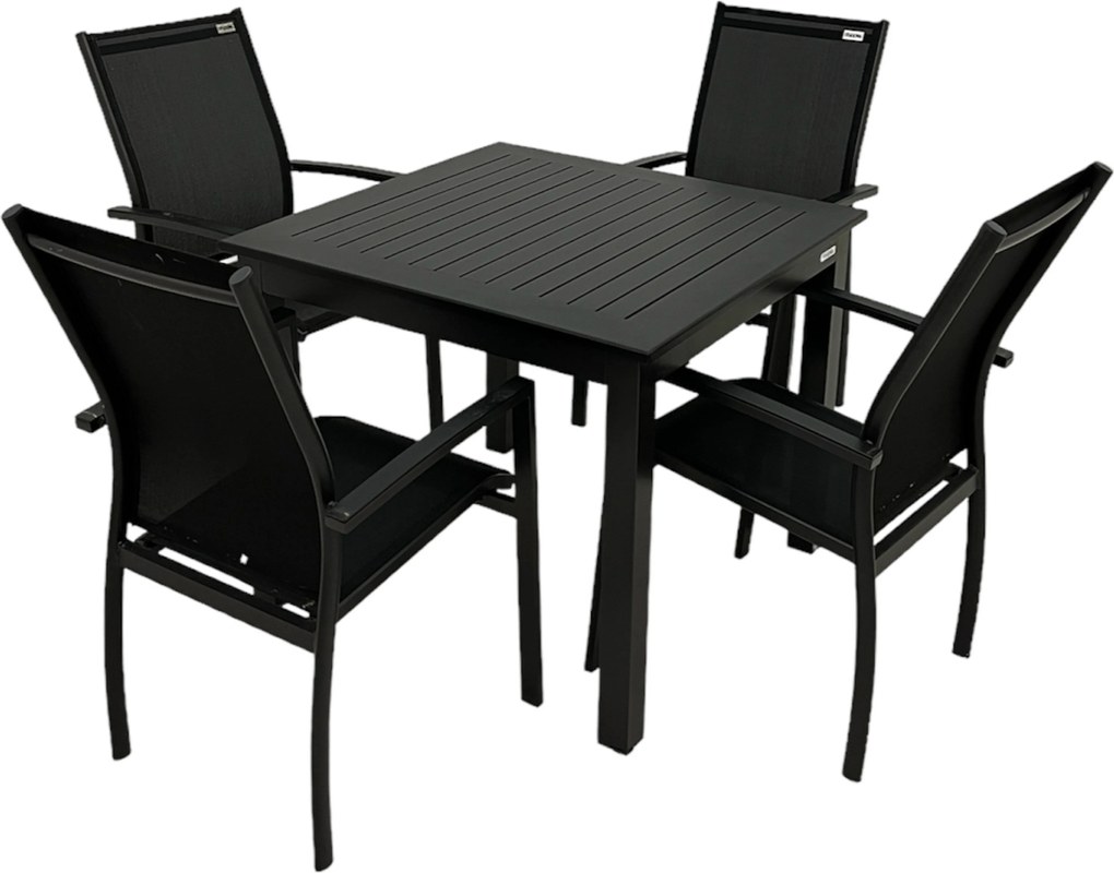 Doppler EXPERT ANTRACIT, stohovateľné kreslá, 4+1