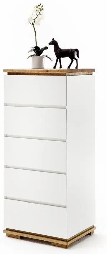 Komoda ARVI biela/dub