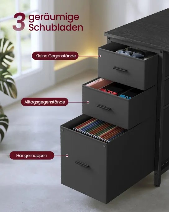 Rohový pracovný stôl s LED diódou LWD162B101