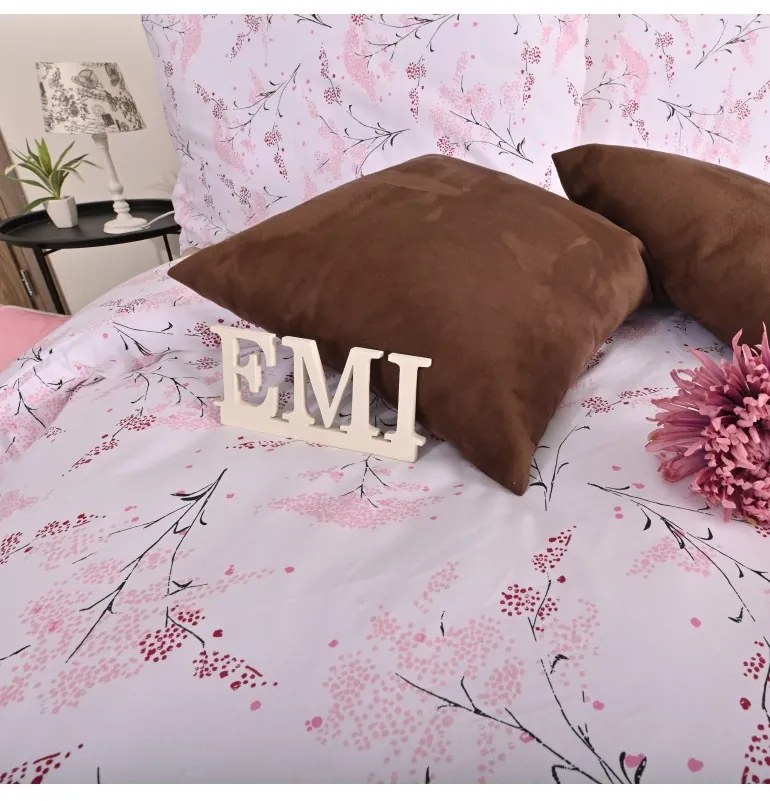 Obliečky bavlnené Sakura EMI, Štandardný set jednolôžko obsahuje 1x 140x200 + 1x 70x90