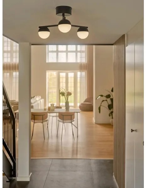 Nordlux - Prisadený luster CONTINA 3xG9/5W/230V čierna