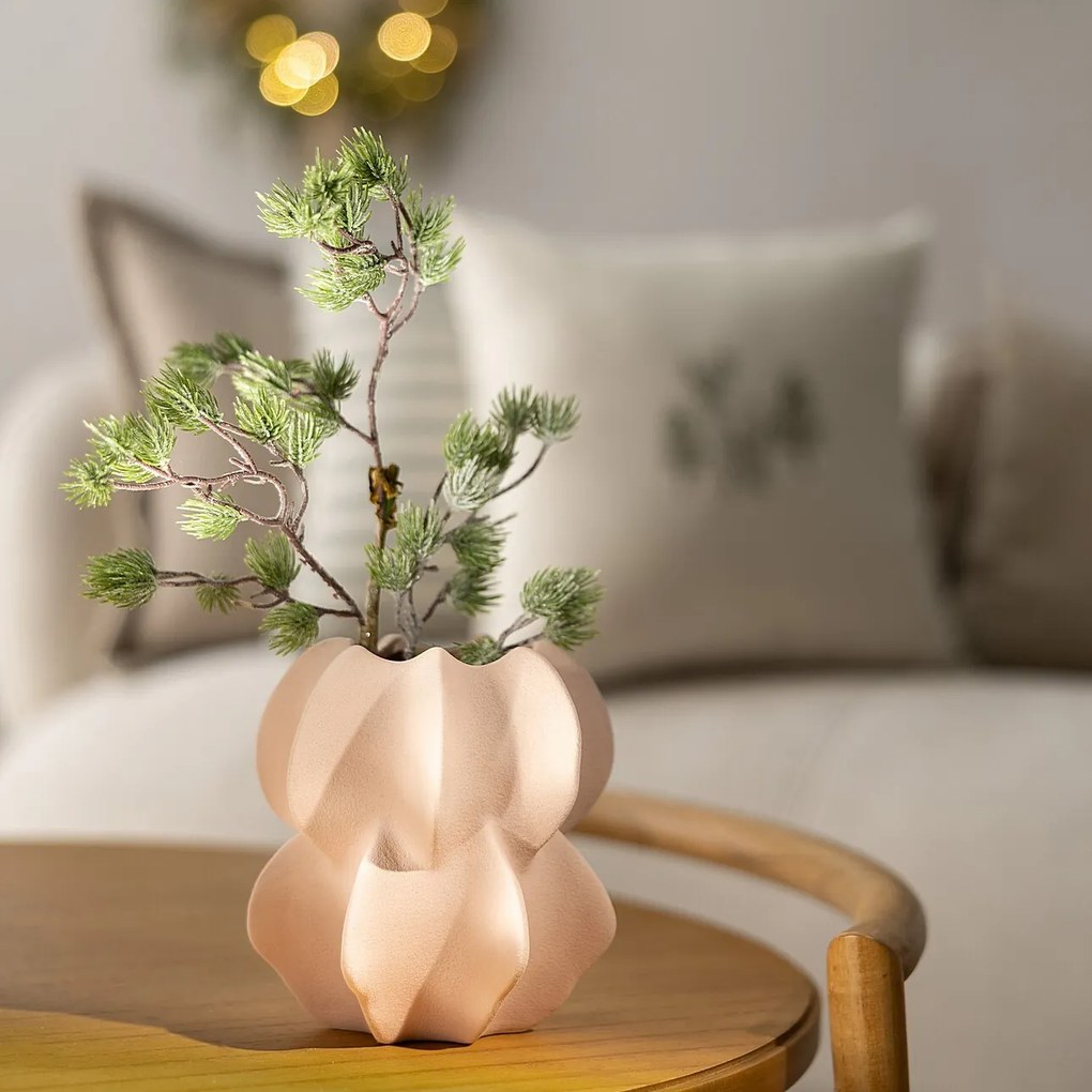 Kameninová váza Petal Pink II 15x17 cm